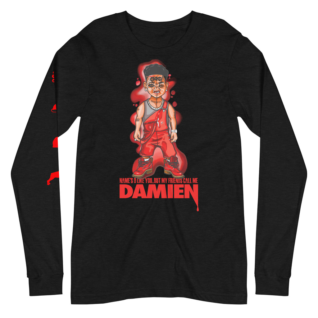 Long sleeve shirt inspired by the song "Damien" from the DMX "It's Dark And Hell Is Hot" album that was released 1998. Get all of your DMX clothing at CRKDCULTURE.com